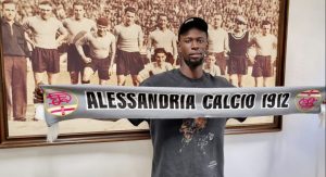 Sylla, autore della rete del vantaggio sulla Carrarese