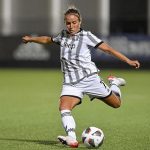 Valentina Cernoia autrice dell'1-0 della Juventus Women (foto Instagram valentinacernoia)