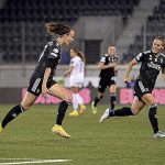 Barbara Bonansa segna il gol del definitivo 0-2 (foto Instagram barbarabonansea)