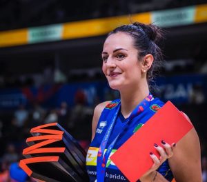 Caterina Bosetti premiata alla recente Nations League (foto Instagram caterinabosetti)