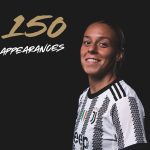 Lisa Boattin ha raggiunto le 150 presenze con la maglia della Juventus Women (foto Fb Lisa Boattin)