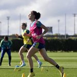 Barbara Bonansea in allenamento pre Supercoppa Italiana (foto juventus.com)