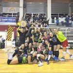 Le ragazze della Volley Valsangone vittoriose con il Villanova (foto Fb Val Sangone Volley)