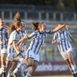 Marta Zamboni segna il gol del pareggio contro la Roma (foto juventus.com)