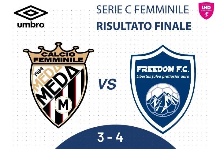 Serie C, la Freedom espugna il campo del Real Meda (foto Fb Freedom Fc Women)