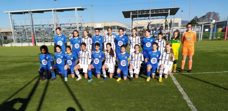 Under 12 femminile, Juventus Women e Aosta C511 prima del match (foto juventus.com)