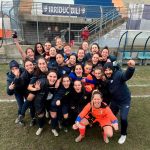 Il Pinerolo mantiene un punto di vantaggio sul Pavia Academy (foto Fb Pinerolo Calcio Official)