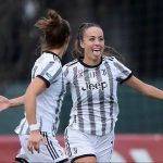 Julia Grosso segna il gol del vantaggio Juve in Coppa Italia (foto Instagram juliagrosso7)